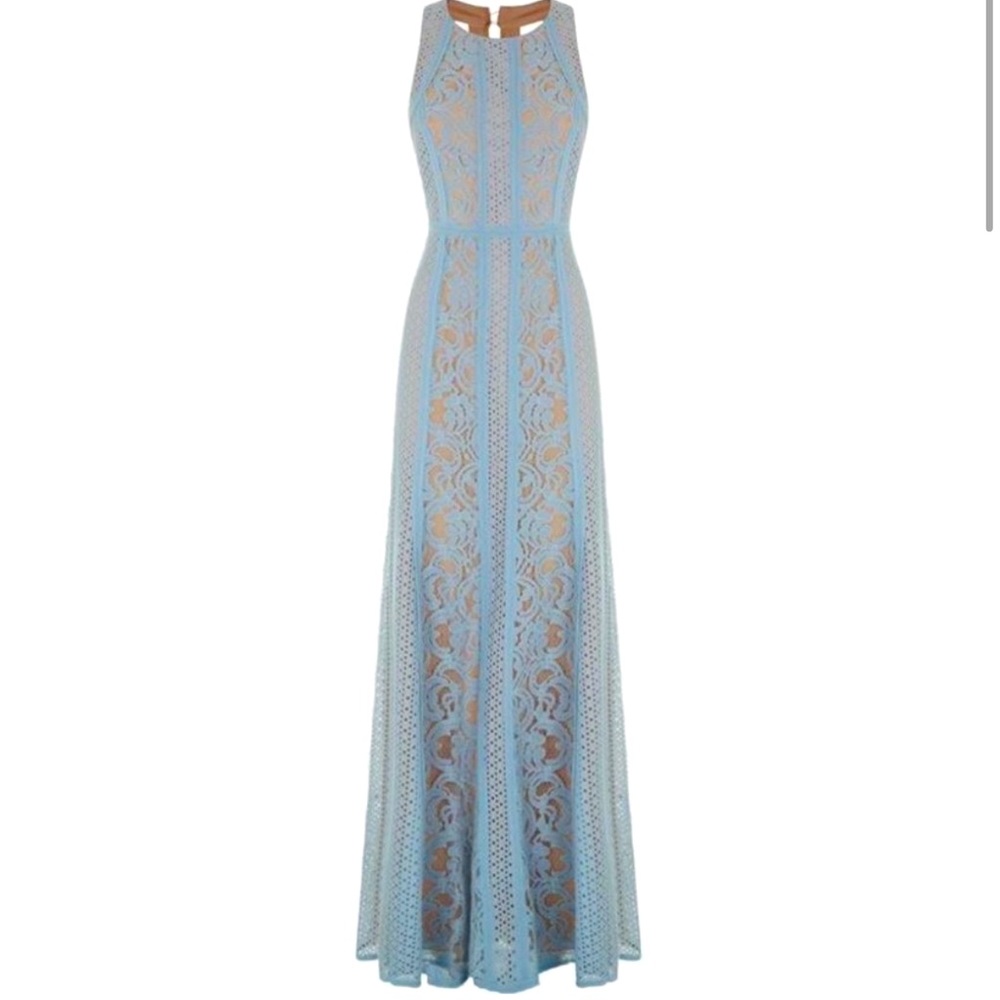 BCBG blue lace prom dress size 0